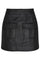 Phoebe Leather Pocket Skirt | Black | Nederdel fra Co'couture