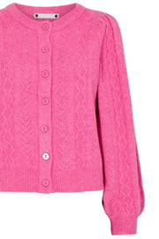 Pixie Pointelle Cardigan | Pink | Strik fra Co'couture