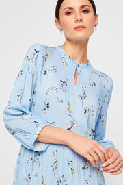 Pleana Long Dress | Placid Blue Print | Kjole med print fra Yas