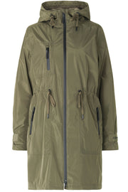 Raincoat | Army | Regnjakke med foring fra Ilse Jacobsen