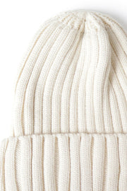 Rae Plain Hat | Off white | Uld hue i rib fra Redesigned