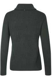 Pullover LS | 1440 Black Green | Pullover fra Rosemunde