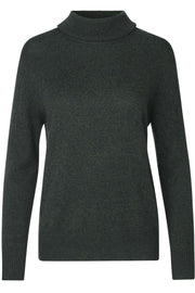 Pullover LS | 1440 Black Green | Pullover fra Rosemunde