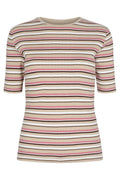 Roberta Ss Blouse | Old Rose Brown Stripe | Bluse fra Liberté