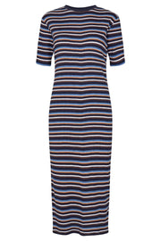 Roberta Ss Dress | Navy Stripe | Kjole fra Liberté