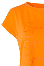 Rockstar | Orange | T-shirt med skrift fra Comfy Copenhagen