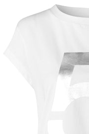 Rockstar | White Five | T-shirt med 5 tal fra Comfy Copenhagen