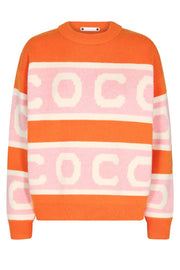 Row Logo Knit | Orange | Strik fra Co'couture