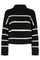 Row Stripe Box Crop Knit | BlackRow Stripe Box Crop Knit | Black | Strik fra Co'couture