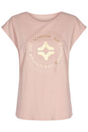 Nikoline T-shirt | Light Rose | T-shirt med tryk fra Sofie Schnoor