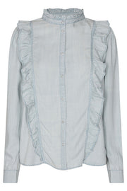 Silke Shirt | Denim blue | Skjorte fra Sofie Schnoor