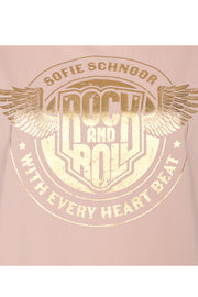 Nikoline | Light Rose | T-shirt med tryk Sofie Schnoor