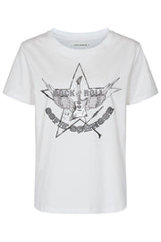 Cady | Off White | T-shirt med tryk fra Sofie Schnoor