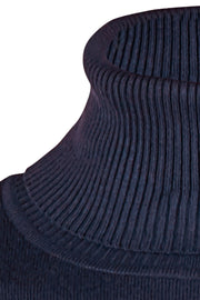 Roll Neck Sweater | M. Navy | Rullekrave fra Saint Tropez