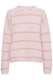 Knit Pullover L/S - U2508 | Rosa | Strik pullover fra Saint Tropez