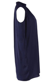 KJOLE | Navy | Højhalset kjole fra SAINT TROPEZ
