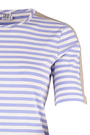 STRIPED TEE | Blå | Stribet t-shirt med lurex fra SAINT TROPEZ