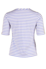 STRIPED TEE | Blå | Stribet t-shirt med lurex fra SAINT TROPEZ