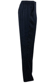 LEO JAQUARD PANTS | Sorte bukser med leopard fra SAINT TROPEZ