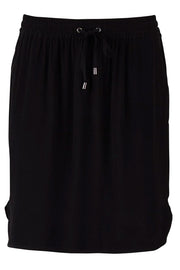 Elastic Waist Skirt R8155 | Sort | Afslappet nederdel fra SAINT TROPEZ