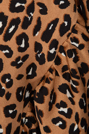 S194285 Skirt | Brun | Nederdel med leopardprint fra Sofie Schnoor