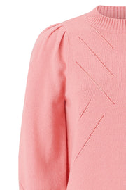 Tamara LS O-neck Knit | Quartz Pink | Bluse fra Soft Rebels
