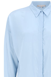 Freedom LS Long Shirt | Cashmere Blue | Skjortekjole fra Soft Rebels