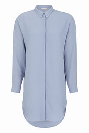 Siv Long Shirt | Colony blue | Skjorte fra Soft Rebels