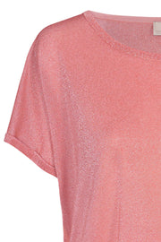 Kay Tee | Sugar coral  | T-shirt med glimmer fra Mos Mosh