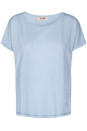 Kay Tee | Celestial Blue | T-shirt med glimmer fra Mos Mosh
