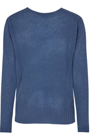 Sophia O-neck Cashmere | Dark Blue | Sweater fra Mos Mosh