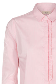 Tilda Frill Check Shirt | Coral | Ternet skjorte fra Mos Mosh
