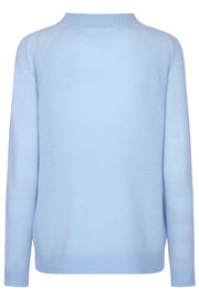 Sansa Cashmere Knit | Celestial Blue | Cashmere pullover fra Mos Mosh