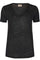 Gina Sequin V-neck Tee | Black | T-shirt med palietter fra Mos Mosh