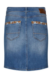 Vicky Decor Skirt | Blue | Denim nederdel fra Mos Mosh