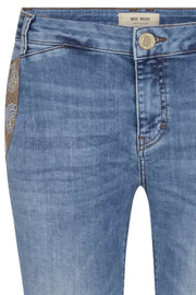 Etta paisley jeans | Jeans med paisley på lommerne fra Mos Mosh
