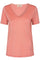 Casio V-neck Tee SS | Sugar coral | T-shirt fra Mos mosh
