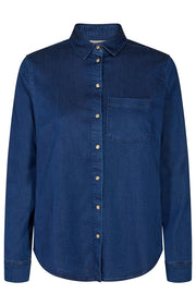 Tilda Denim Shirt | Dark Blue | Skjorte fra Mos Mosh