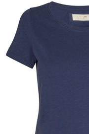 Arden Organic O-neck Tee | Navy | T-shirt fra Mos Mosh