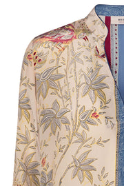Aria Bird Dress | Sand | Kjole med print fra Mos Mosh
