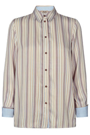 Jodie River Shirt | Light Blue Stripe | Skjorte fra Mos Mosh