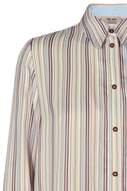 Jodie River Shirt | Light Blue Stripe | Skjorte fra Mos Mosh