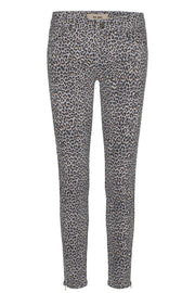 Victoria Leopard Jeans | Blue | Jeans fra Mos Mosh