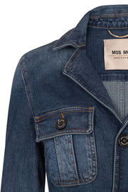 Riva Denim Jacket | Blue | Denim jakke fra Mos Mosh