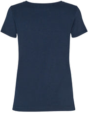 Arden Organic V-neck Tee | Navy | T-Shirt fra Mos Mosh