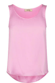 Astrid Silk Tank Top | Bubble Pink | Top fra Mos Mosh