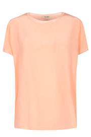 Ingi Silk Shirt | Peach Parfait | Silke bluse fra Mos Mosh