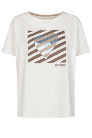 Classy O-SS Tee | Ecru | T-shirt fra Mos Mosh