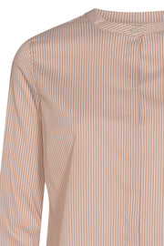 Mattie Two Stripe Shirt | Cuban Sand | Skjorte fra Mos Mosh