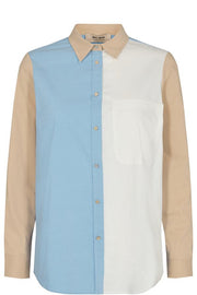 Bella Block Shirt | Bel Air Blue | Skjorte fra Mos Mosh